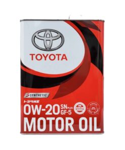 toyota 0w 20 synthetic motor oil gf 5
